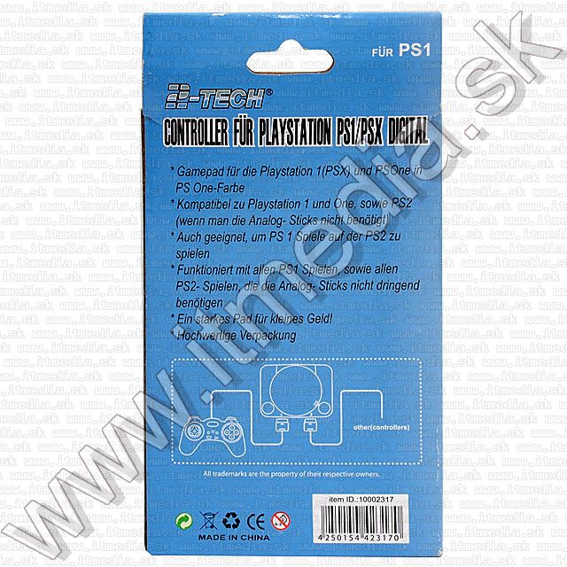 Image of Noname PS-1 Game Controller (IT7339)