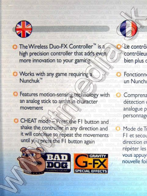 Image of Wii Game Controller (compatible) *Duo FX* (IT3695)