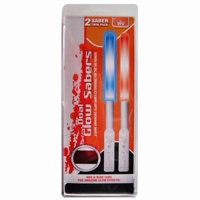 Image of Wii Dual Glow Sabers (LightSword) (compatible) (IT4394)