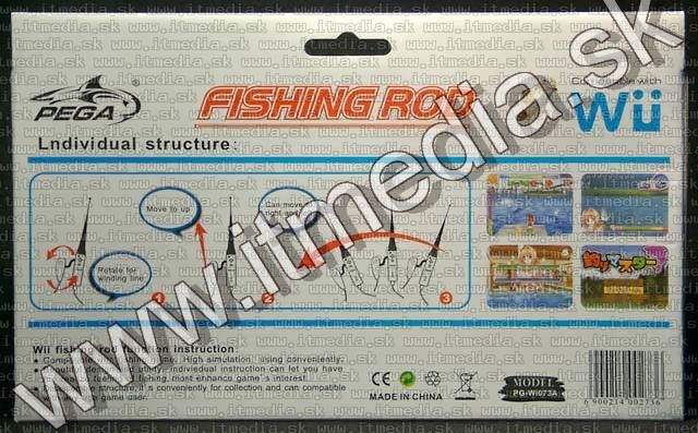 Image of Pega Wii Fishing Pole adapter (compatible, Wü) (IT4392)