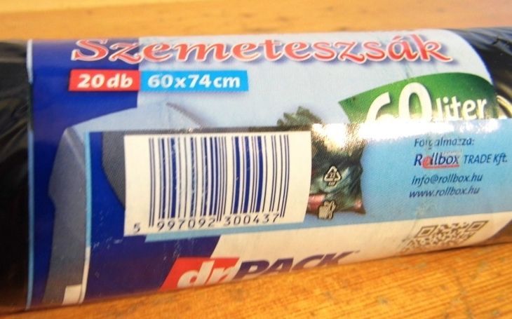 Image of drPack Szemeteszsák 60 liter 20darab 60x75cm Fekete (IT11371)