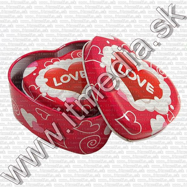 Image of Szíves Ajándékdoboz 3db fém *PINK* (IT8039)