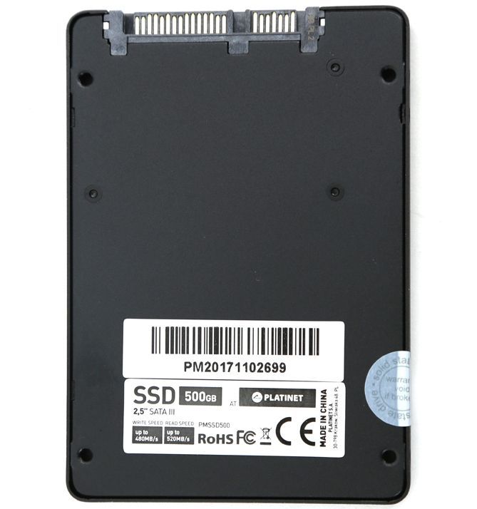 Image of Platinet 500GB SSD Pro Line SATA3 [520R/480W MB/s] (41275) (IT14127)