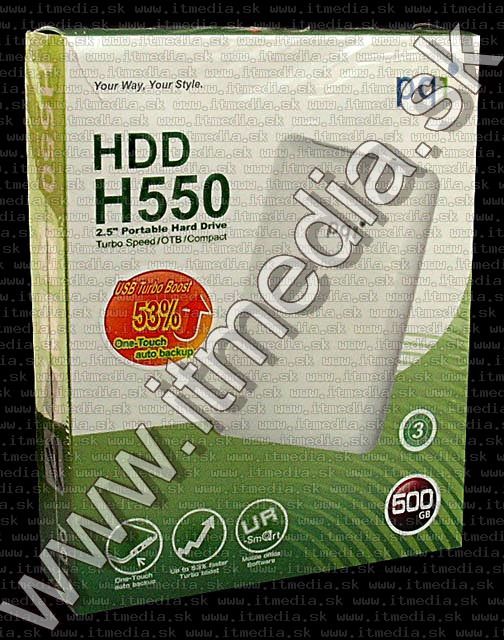 Image of PQI External USB HDD 500 GB 2.5 *white* (IT5308)