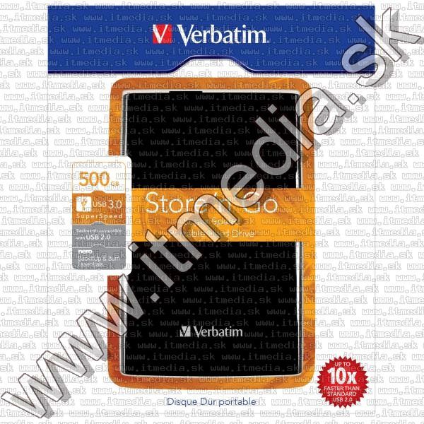 Image of Verbatim External *USB3*  HDD 500 GB 2.5 (53029) (IT8421)