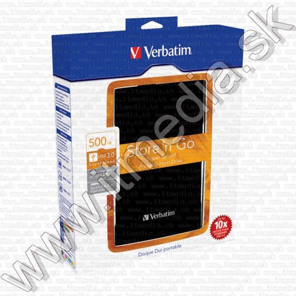 Image of Verbatim External *USB3*  HDD 500 GB 2.5 (53029) (IT8421)