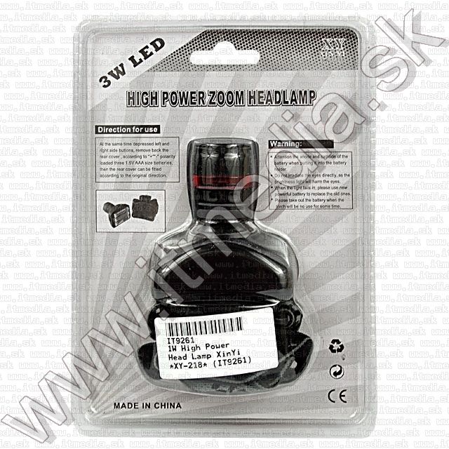 Image of 1W nagy fényerejű ledes fejlámpa XY-218 (IT9261)