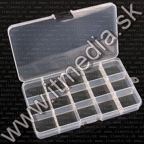 Image of Plastic Display Storage Box 18x10x2cm 15-rack (IT10124)