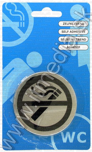Image of Toilet Sign Self Adhesive 67mm *No Smoking* (IT5524)