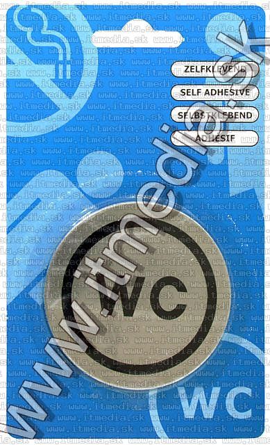 Image of Toilet Sign Self Adhesive 67mm *WC* (IT5527)