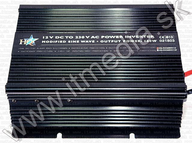 Image of HQ Auto Inverter, 600 W, 12V-230V (IT3217)