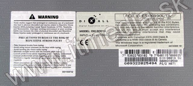 Image of BTC Multimedia Keyboard 9001A PS-2 *SWE* (IT5500)