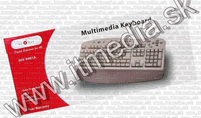 Image of BTC Multimedia Keyboard 9001A PS-2 *SWE* (IT5500)
