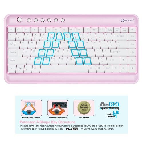 Image of G-Cube Mini WIRELESS Multimedia Keyboard + Mouse (ENG) GRKST520C (IT7542)