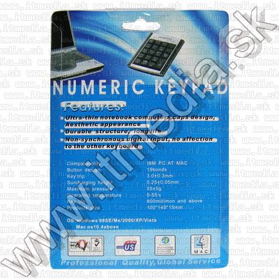 Image of 19-key Numeric Keyboard USB (IT7970)