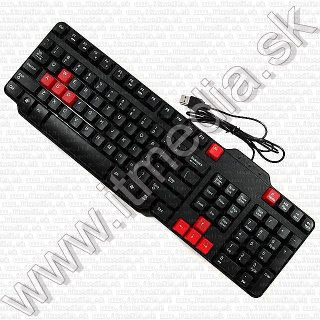 Image of Gamers USB keyboard, Black (ENG) (IT8584)