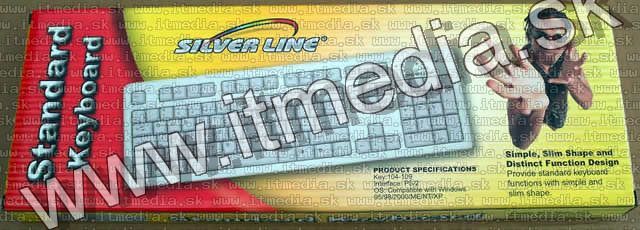 Image of Silverline keyboard TKB-071---white--- HUN PS2 (IT0171)