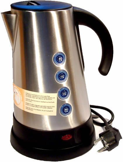 Image of Electric Kettle 1.7 liter *Stainless Steel* 2 kW INFO! (IT3238)