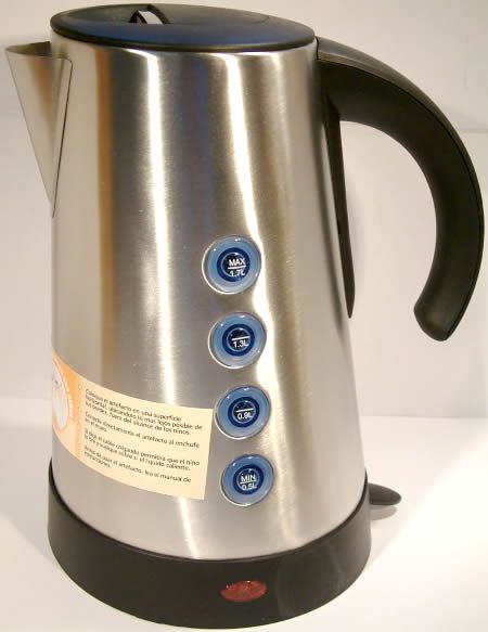 Image of Electric Kettle 1.7 liter *Stainless Steel* 2 kW INFO! (IT3238)