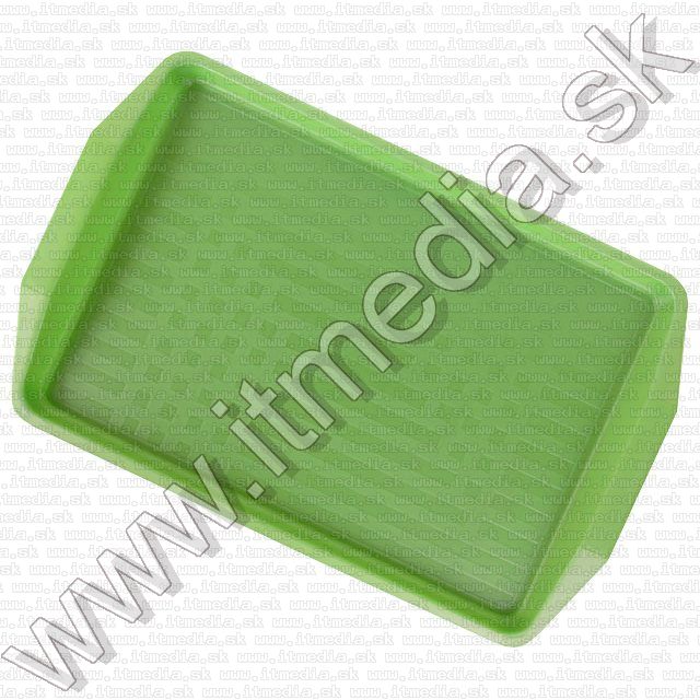 Image of Műanyag Tálca 40 x 25,5 cm *Bordás* zöld (IT9641)