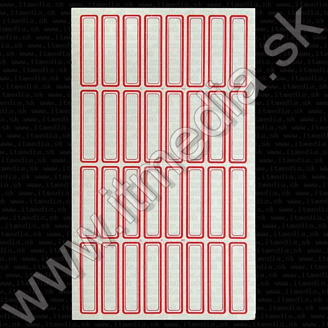 Image of Noname Self-adhesive labels 14x50mm (32) Red (IT8033)