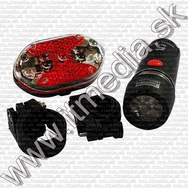 Image of MengXin LED Bicycle LampSET(5-LED Front +9-LED Rear) (IT8083)