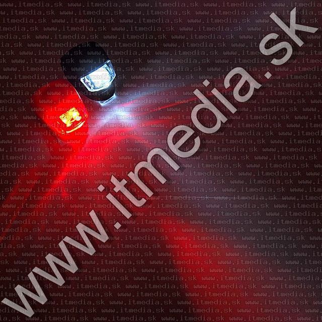 Image of Silicone 2-LEDs Bicycle Lamp SET(Black Front + Red Rear) (IT8873)