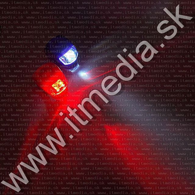 Image of Silicone 2-LEDs Bicycle Lamp SET(Purple Front + Red Rear) (IT8874)