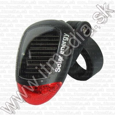 Image of Solar LED Bicycle Lamp, Rear (RED) (IT8002)