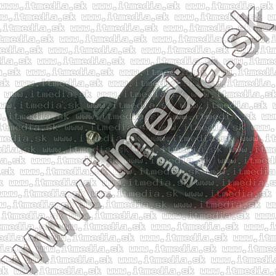 Image of Solar LED Bicycle Lamp, Rear (RED) (IT8002)