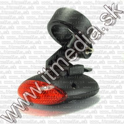 Image of Solar LED Bicycle Lamp, Rear (RED) (IT8002)