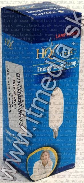 Image of HQ Energy Saving Lamp *E14* 3W Warm White (E08HQ) (IT4786)