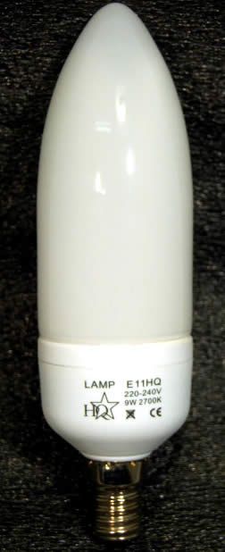 Image of HQ Energy Saving Lamp *E14* 9W (E11HQ) (IT3941)