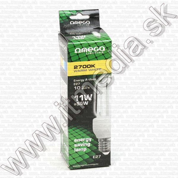 Image of Omega Energy Saving Lamp *E27* *3U* 11W Warm White (50W) (IT8319)
