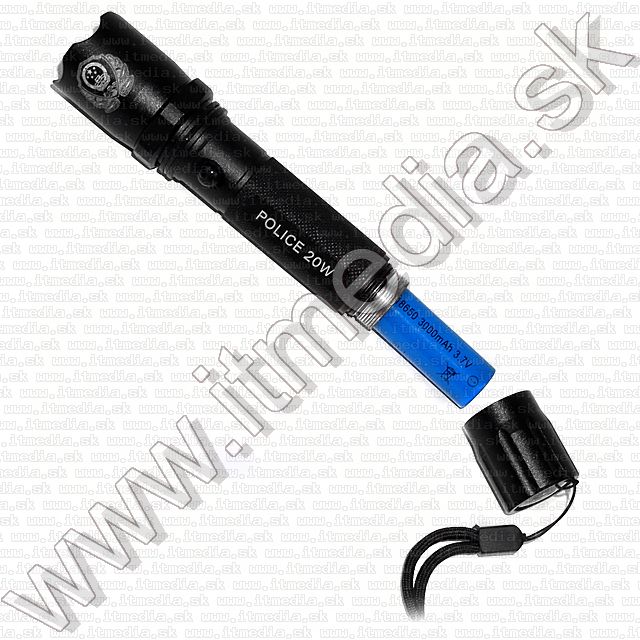 Image of High Power LED Flashlight 20w *Police* Li-Ion KIT (IT7101)