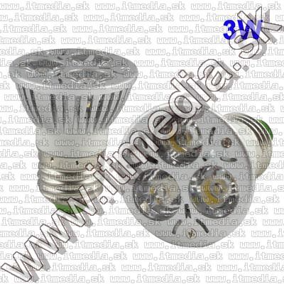 Image of Led Spotlamp, E27 3x1W White INFO! (IT8165)