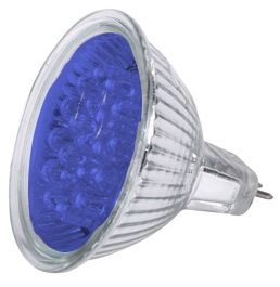 Image of Led Spotlamp, MR16 (12v) *Blue* (20led) (IT4436)