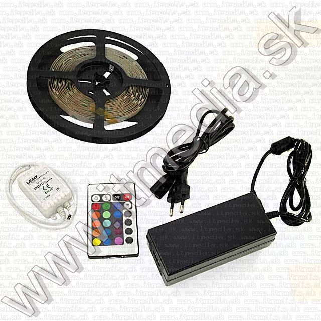 Image of Ledix LEDes fényfüzér, vezérlővel, tápegységgel RGB 5m (IT7602)