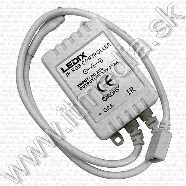 Image of Ledix LEDes fényfüzér, vezérlővel, tápegységgel RGB 5m (IT7602)