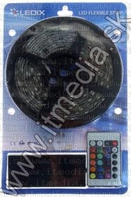 Image of Ledix LEDes fényfüzér, vezérlővel, tápegységgel RGB 5m (IT7602)