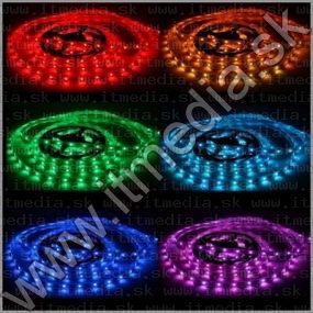 Image of Ledix Vízálló LEDes fényfüzér, vezérlővel, tápegységgel RGB 5m (IT7601)