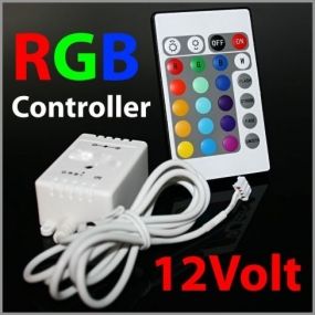 Image of Ledix Vízálló LEDes fényfüzér, vezérlővel, tápegységgel RGB 5m (IT7601)