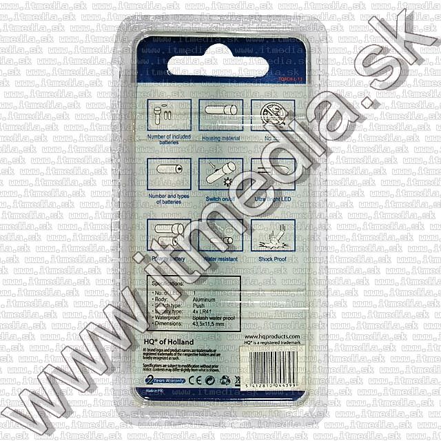 Image of HQ Led lamp keychain Aluminium *bullet* (IT8021)