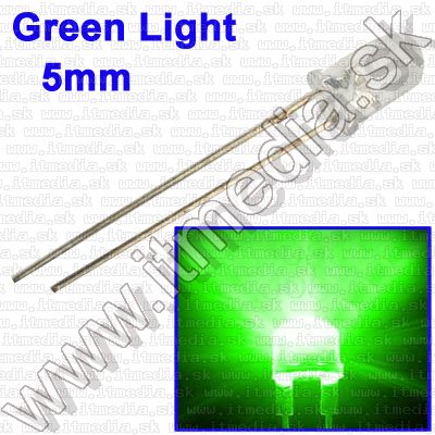 Image of Led Diode Water Clear Green Light 5mm !info (IT7936)