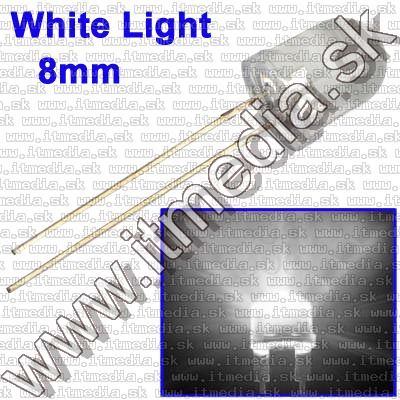 Image of Led Diode Water Clear White Light 8mm !info (IT7935)