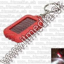 Image of Solar keychain *3 LED flashlight* *Red* (IT12053)