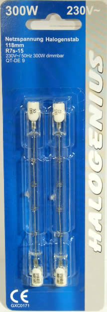 Image of Noname halogen bulb 300w 118mm 2-set (IT0774)