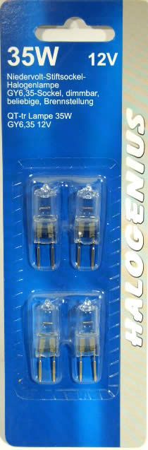 Image of GY-6 halogen bulb 35W 12V 4-set (IT3428)