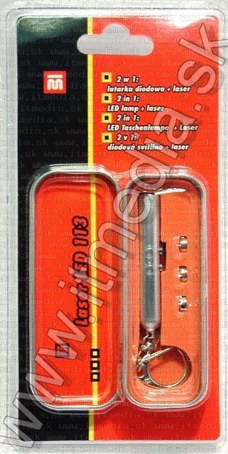Image of Keychain Laser Pointer LED 113 2-in-1 (IT4496)