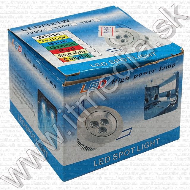 Image of LED Ceiling Downlight 3x1w LED (Cold White) (IT8070)